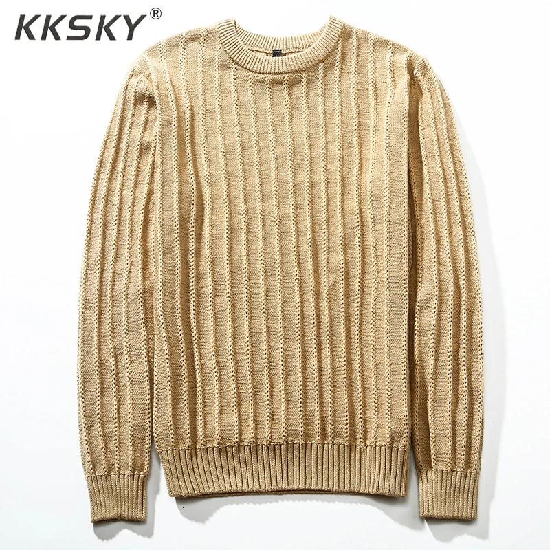 Solid Color Pullover Men's Sweater Winter O-Neck Cotton Warm Male Long Sleeve Sweater For Masculino Casual M-3XL Hot
