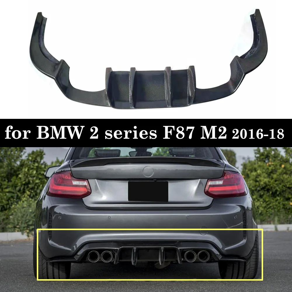 

Racing Rear Bumper Diffuser Lip Carbon Fiber For 2 series F87 M2 2016-18