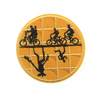 

12pcs/lot Stranger things Iron on Patches For Clothing Embroidered Badges Applique Patchwork Stickers DIY for crafts E0695