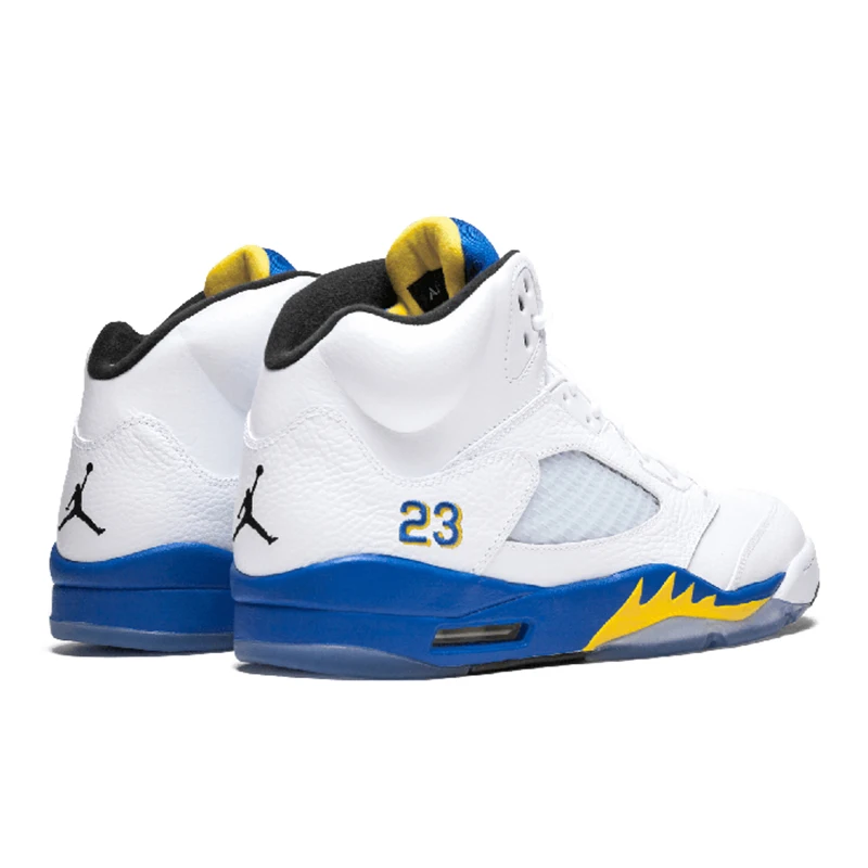 Original Authentic Air Jordan 5 Retro Laney Men's Breathable Basketball Shoes Sport Outdoor Sneakers New Arrival