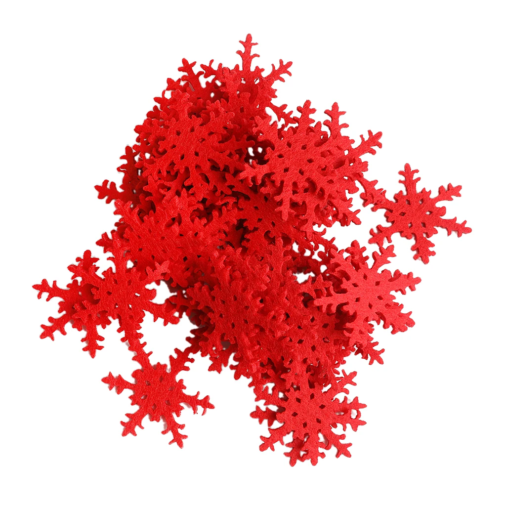 100pcs Lots Xmas Snowflakes Window Clings Sticker Christmas Home Ornaments
