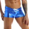 iEFiEL Hot Mens Male Shiny Metallic Casual Fashion Rave Party Holographic Shorts Boxer Shorts Clubwear Costumes Men Knickers 1