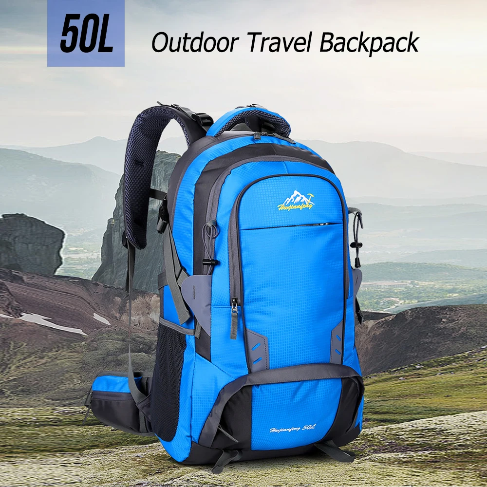 

Professional 50L Water Resistant Backpack Outdoor Sports Travel Laptop Daypack Camping Climbing Hiking Backpack Unisex 6 colors