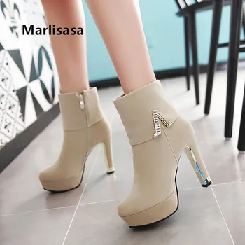

Women High Quality Comfortable Autumn High Heel Boots Lady Casual Spring Boots Female Sexy Party Red Side Zipper Boots G6051