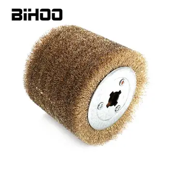 

Copper Coated Steel Wire Drawing Polishing Wheel Buffing For Metal Removal Rust