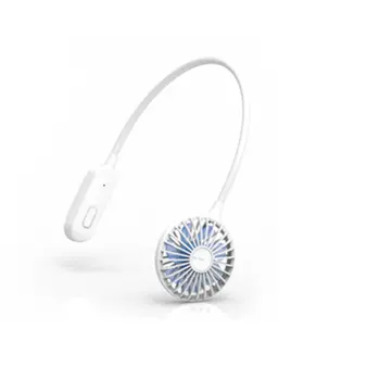 

Headphones hanging neck fan USB portable 360degree rotating mini fans folding clip practical fans