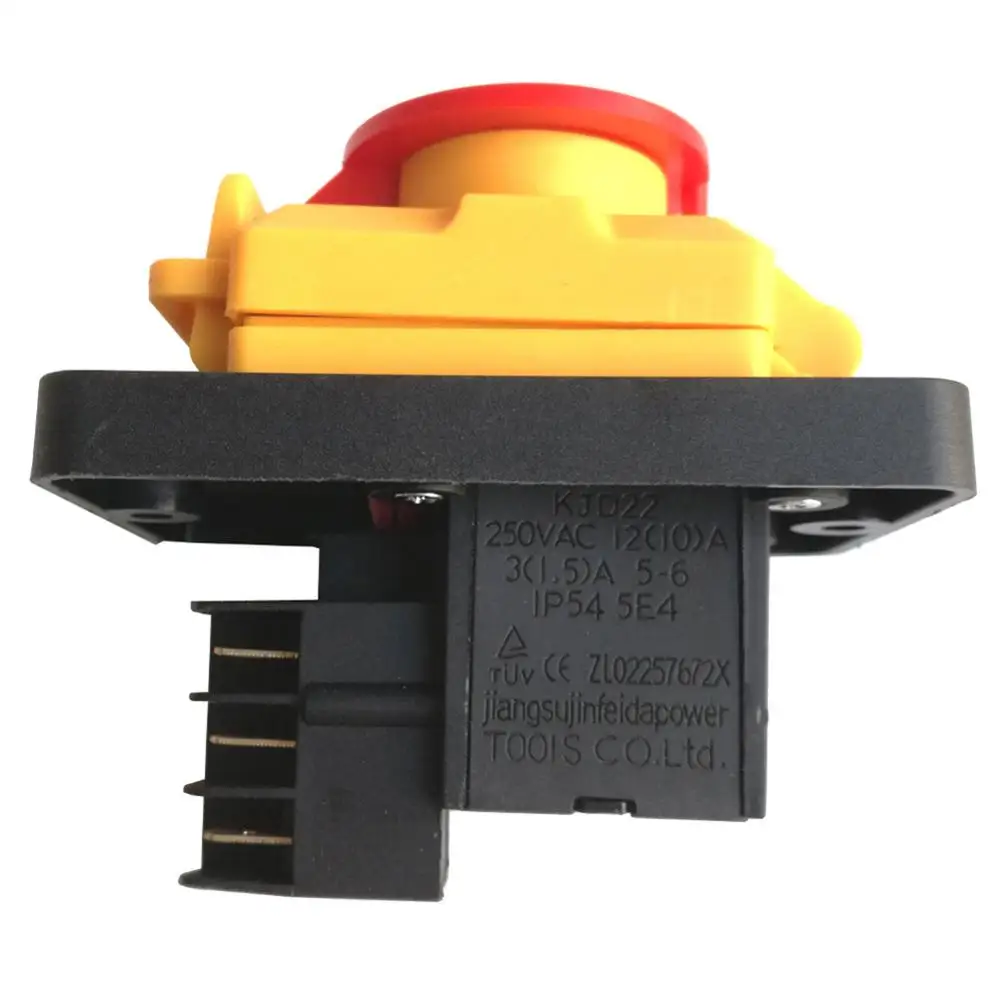 Kjd22 4pins 6pins Industrial Electromagnetic Switch Emergency Stop ...