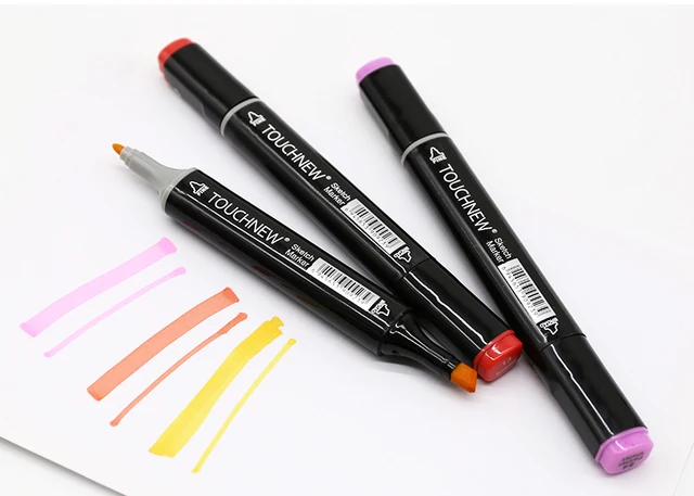 Wholesale TOUCHNEW Permanent Markers Alcohol Ink Markers Brush Dual Tips  Professional Drawing Marker Set Art Design 30/40/60/80/201222 From Kong09,  $22.75