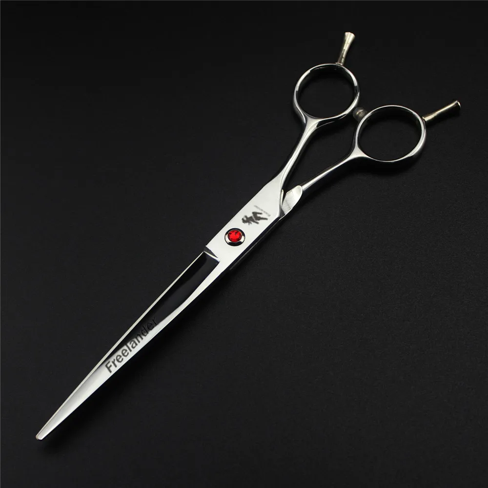 5.5/6.0/7.0/8.0/9.0 inch Professional Pet Scissors Hair Cutting Shears Dog Grooming Scissors Straight Haircut Tools 440C Silver