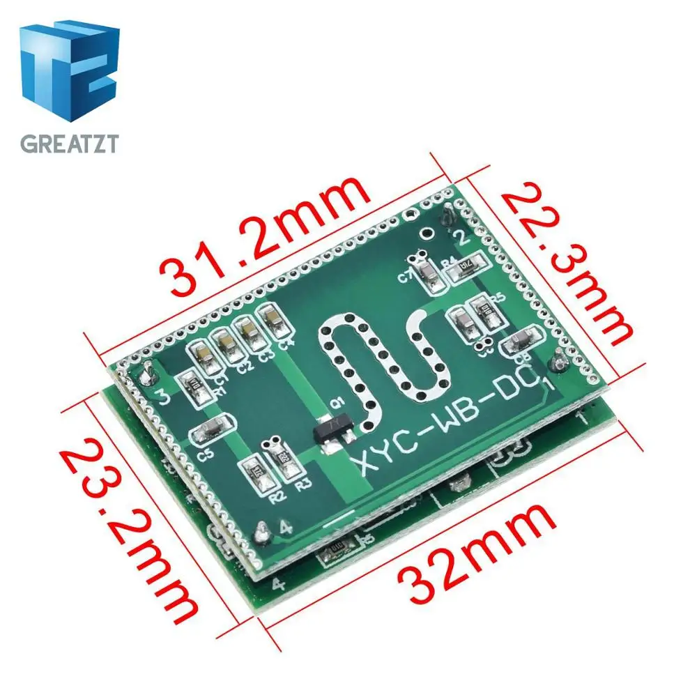 GREATZT 1 шт. сильная защита от помех! Микроволновый радар с датчиком 5 8 ГГц 6 9 м