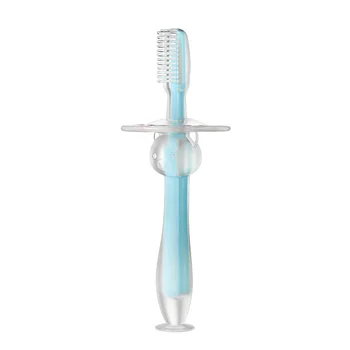 

Baby Training Silicone Three-Dimensional Milk Toothbrush Can Stand Suction Cup Toothbrush Silicone Tongue Fur Soft Hair Brush Ba
