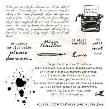 

French clear Stamp Transparent seal for DIY scrapbooking/Card Making c585