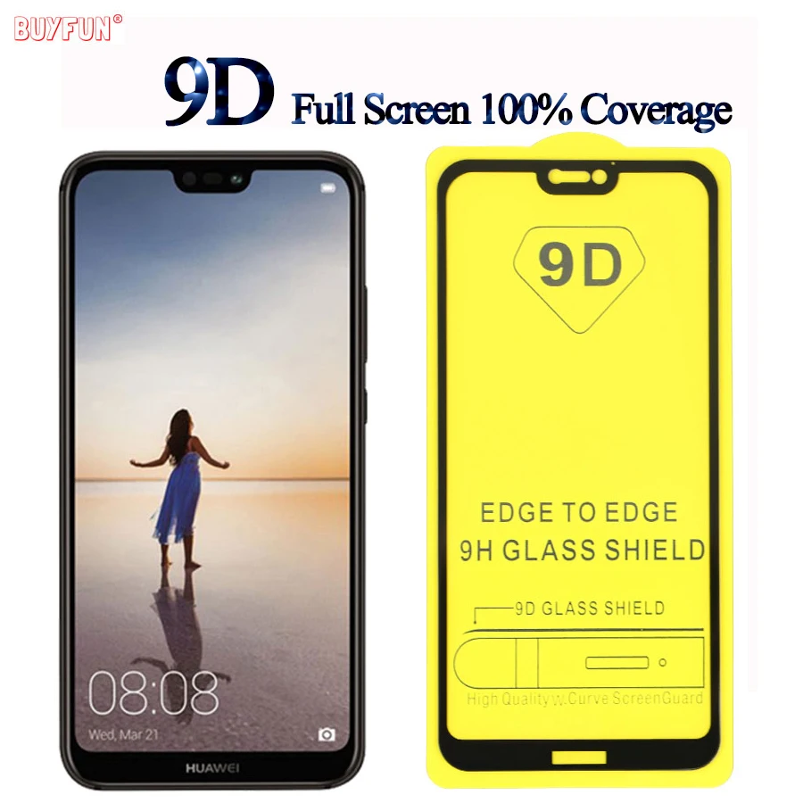 9D закаленное стекло для экрана для huawei P20Lite Защита экрана для huawei P20 Pro Lite Полное покрытие Защитная стеклянная пленка