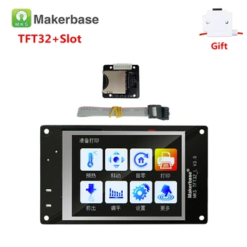 

MKS TFT 32 v4.0 touch screen + MKS Slot SD card expansion module splash lcds TFT 32 touching TFT3.2 display RepRap TFT monitor