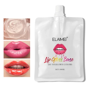 

Moisturizing Clear Home Liquid Makeup Tools Lightweight DIY Compact Non Stick Lip Gloss Oil Base Salon Lipstick Gel Material
