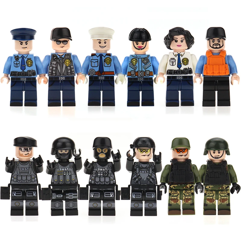 100pcs Creative Movie Series Building Blocks Dolls Toy Mini Action Figures Children DIY Toys Boys Girls Children Christmas Gifts