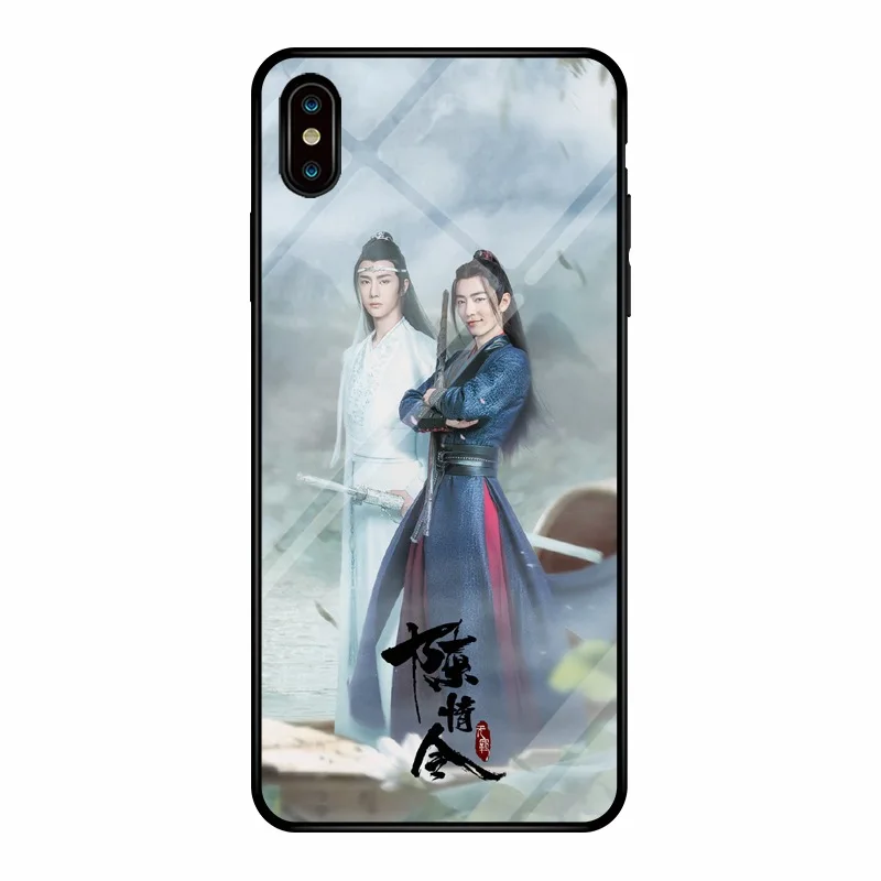 Wei WuXian Lan WangJi CHEN QING LING защитный чехол для телефона из закаленного стекла Xiao Zhan Wang Yibo - Цвет: 10