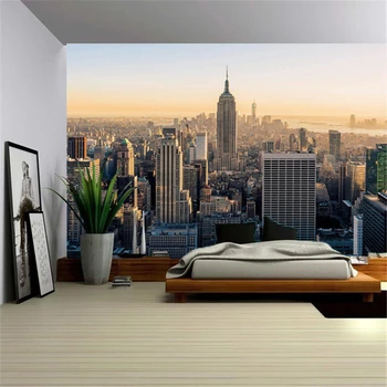 

Prosperous City Landscape Tapestry Wall Hanging High-Rise Building Psychedelic Big Wall Home Hippie Decor Carpet Mandala Bridge