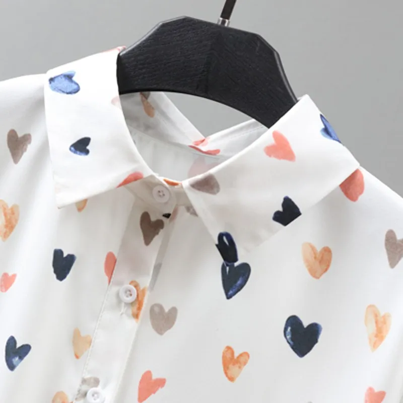 Vangull Повседневная рубашка новая Женская Весенняя новая с цветочным принтом с длинным рукавом Свободные Модные женские топы и блузки размера плюс bluasa