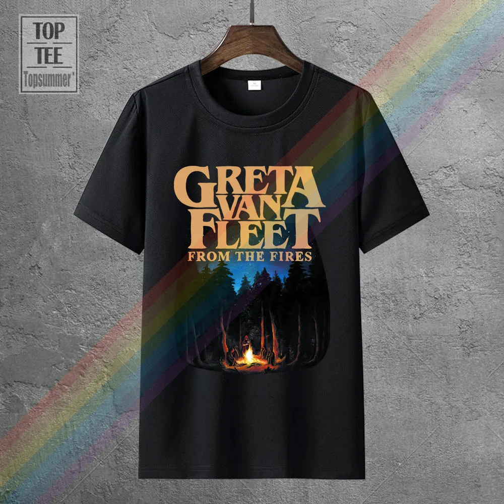 Мужская футболка с плакатом Greta Van Fleet из пожарной коллекции | одежда