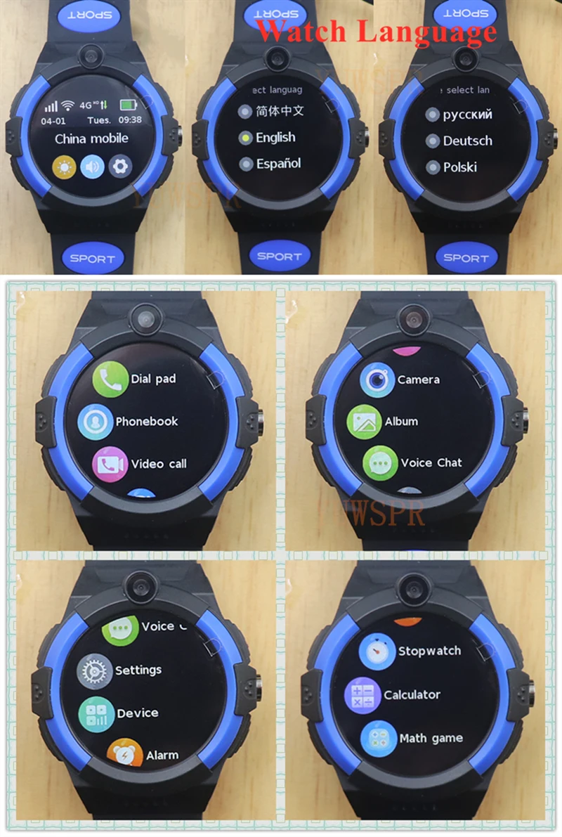 2022 New 4G Kids Smartwatch 1.28" Waterproof GPS WiFi LBS Tracking SOS Video Call SIM Phone Watches for 3~12 Boys Girls LT32