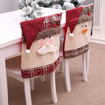 

Christmas Decorations For Home Kitchen Table Embroidered Chair Covers Christmas Holiday Home Decoration 2020 Xmas Accessories