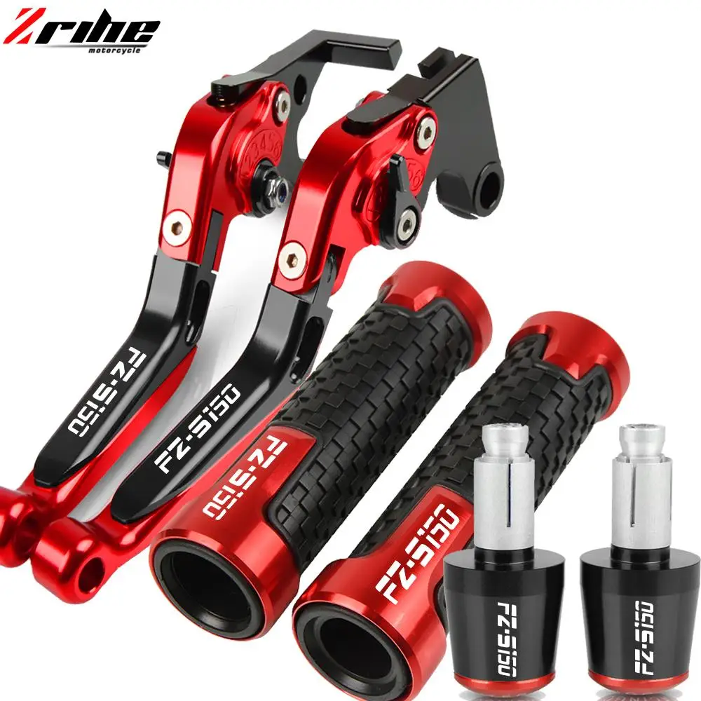

Motorcycle Accessories Aluminum Brake Clutch Lever 22mm Handlebar Handle Grips Ends For YAMAHA FZS150 FZS 150 FZS-150 2015-2016