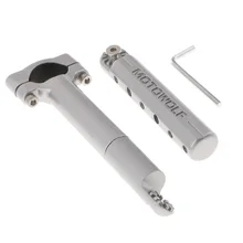 Мотоцикл Серебро Алюминий Многофункциональный фара зеркало заднего вида кронштейны