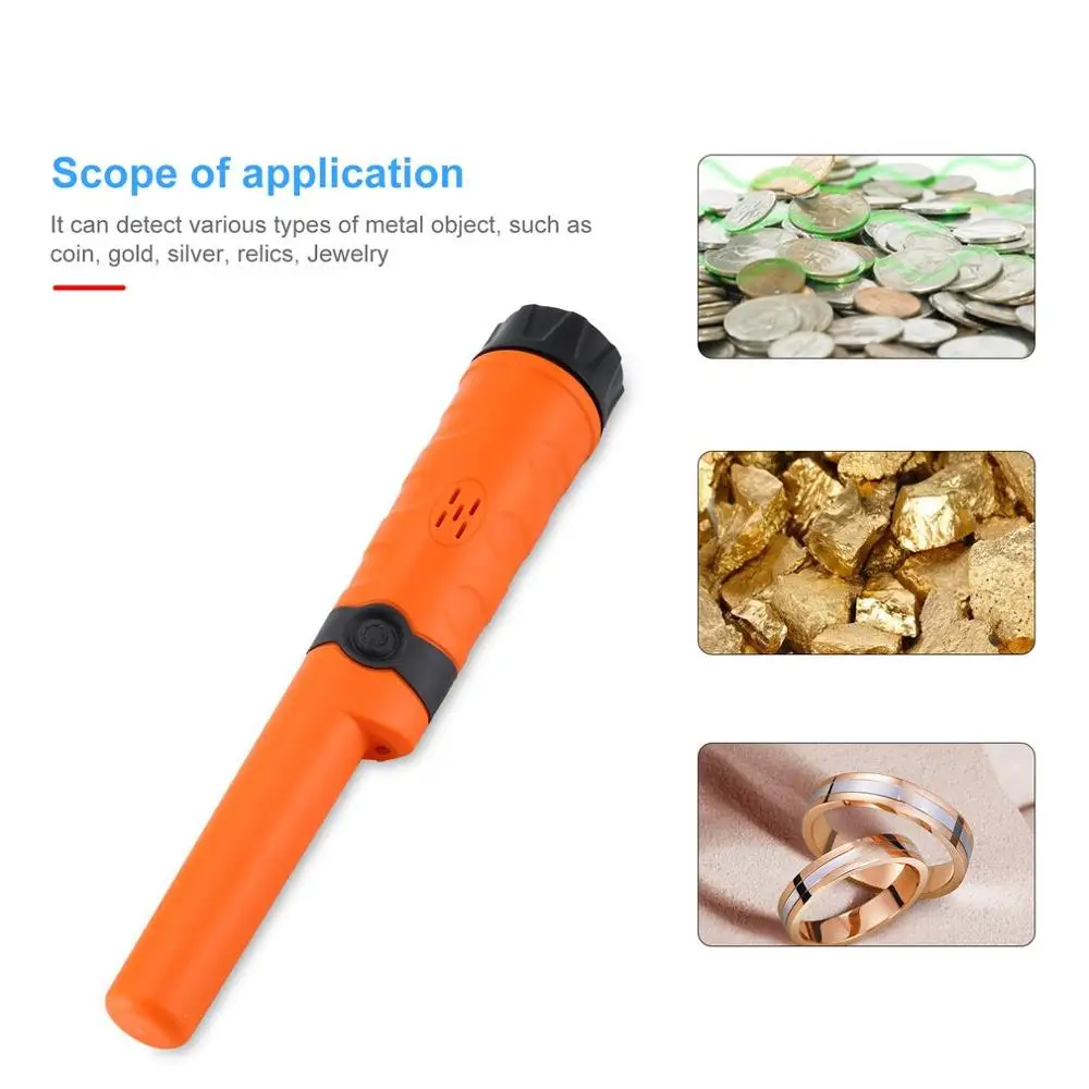 

Handheld Pinpoint GP Hunter 360 Degree Detection Find Ring Detect Gold Metal Object Metal Detector Archaeological Treasure