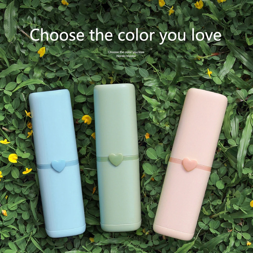 With Comb Organizer Travel Storage Box Toiletry Partition Gargle ABS Mirror Ventilation Home Toothbrush Holder Portable