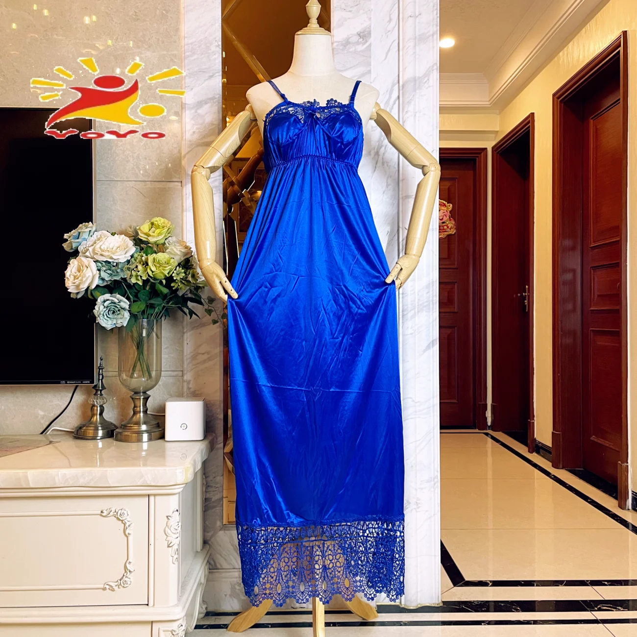 Women Nighties Silk Satin Nightgown Sleeveless Long Nightwear Dress -  Walmart.com