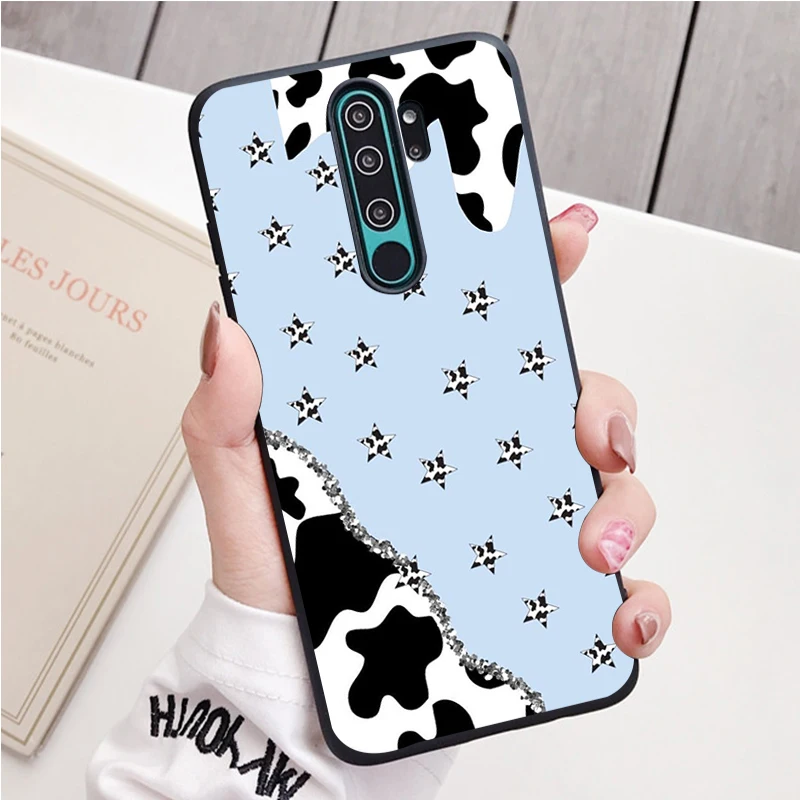 Bò Đốm Đen Dẻo Silicone Ốp Lưng Điện Thoại Redmi Note 8 7 Pro S 8T Cho Redmi 9 7A Bao cases for xiaomi blue Cases For Xiaomi