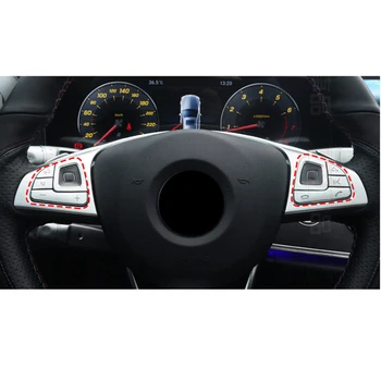 

Cover Steering Wheel trim Matt Button For Benz E-Class W213 2016-2019 ABS plastic