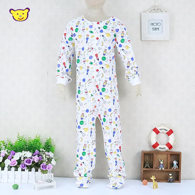 Children 100% Cotton Rompers for Winter Spring Long Sleeve Boys 3 to 7 Years Baby Girls Clothes