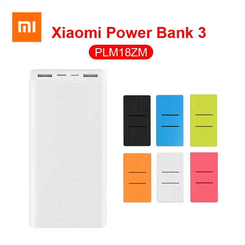 Оригинальный внешний аккумулятор Xiaomi Mi 3 PLM18ZM 20000 мАч 18 Вт двустороннее быстрое