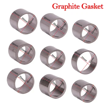 22 29 35 50 55 60MM Motorcycle Exhaust Muffler Escape Moto Link Pipe Graphite Gaskets Seal For Dirt Bike ATV Accessories