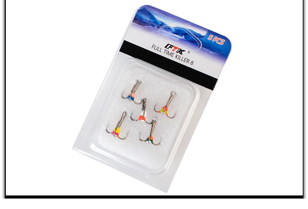 FTK зимний набор тройных рыболовных крючков для подледной рыбалки Размер 6#/8#/10#12# Высокоуглеродистая сталь для ловли карпа крючки Япония