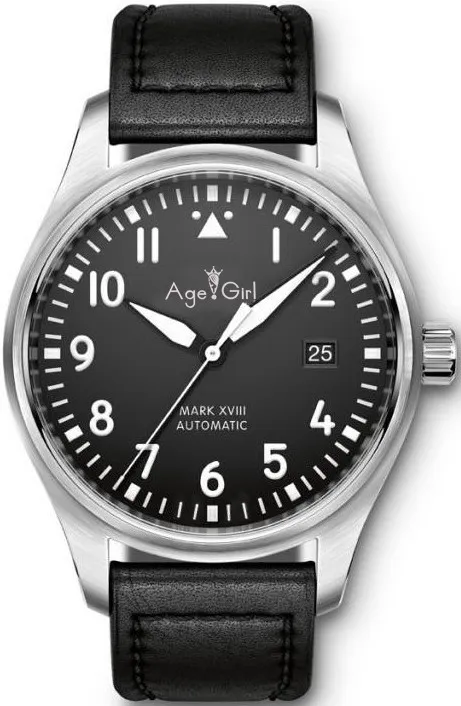 

Famous Brand New Men Automatic Mechanical Pilot MARK XVIII Brown Leather Stainless Steel Sapphire Date Black Blue Canvas Watch