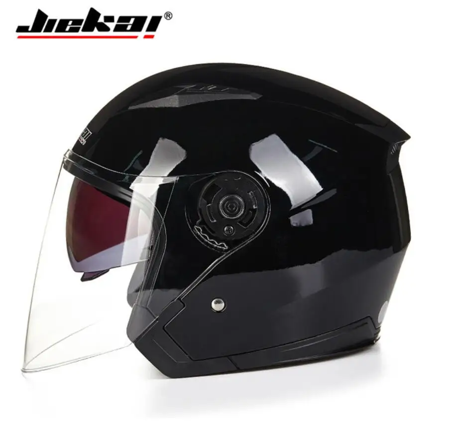 Шлем moto rcycle с открытым лицом capacete para moto cicleta cascos para гоночный мотоцикл JIEKAI винтажные шлемы с двойным объективом