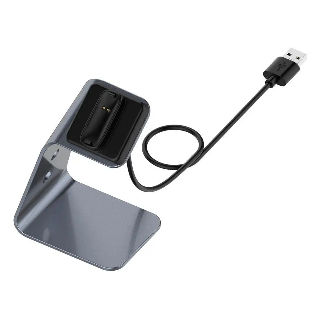 

Aluminum Alloy USB Charging Cable Dock Cradle Dock Holder For -Fitbit Inspire HR Ace 2 Magnetic Charger Stand Smart Watch