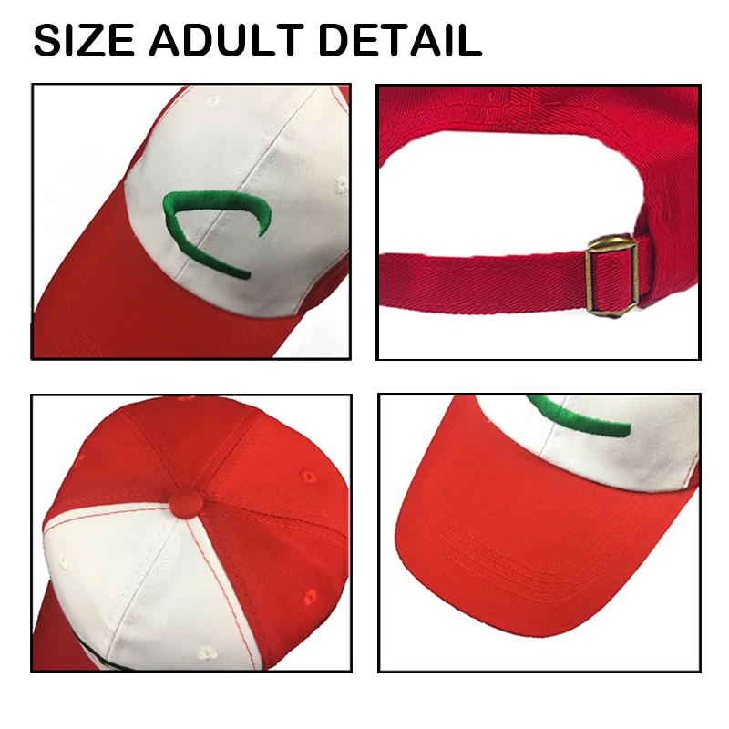 Cosplay&ware Anime Pocket Monster Women Ash Ketchum Unisex Adult Cosplay Costumes Mens Hats Pokemon Adjustable Curved Kids Visor Baseball Cap -Zentai shop online H94ecfbf9521e49ec8d29fb2fd8636ad07.jpg