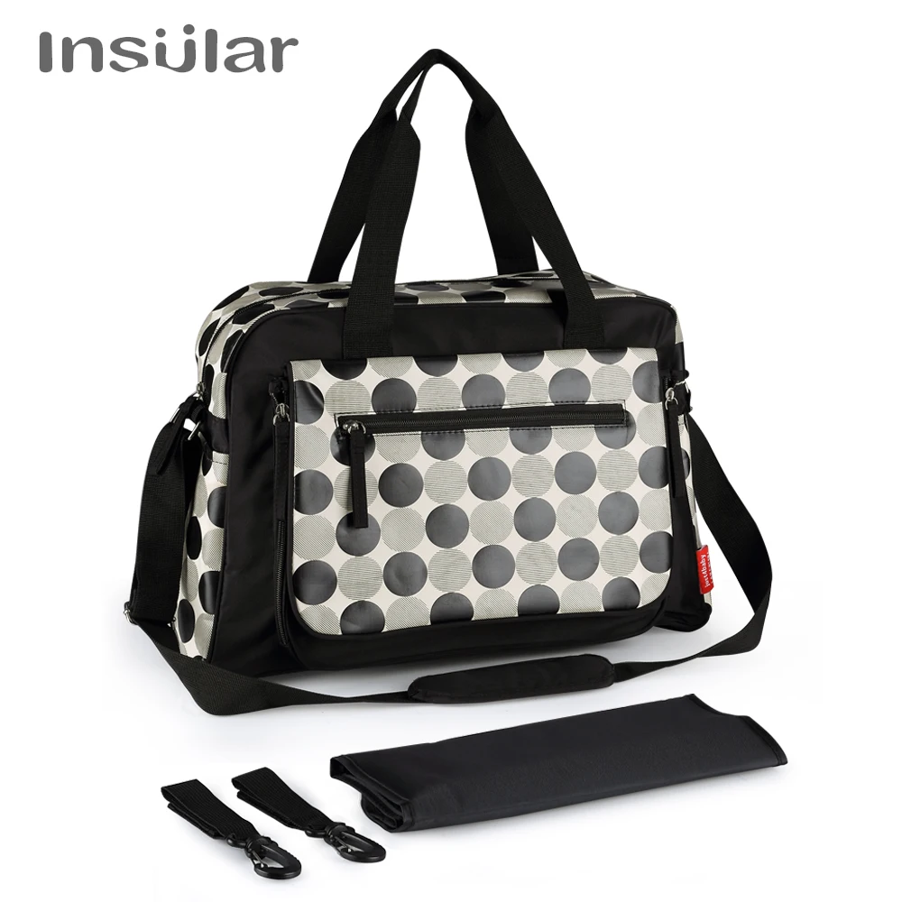 

2020 Insular Diaper bags Fordable Reusable Cross-body Shoulder bags Large Capacity Maternity Nappy Bag Waterproof Bag Mummy bag