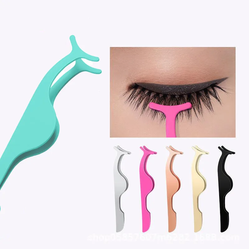 

30/50/80/100 pieces of wholesale false eyelashes stainless steel tweezers false eyelashes applicator curling tongs auxiliary cli