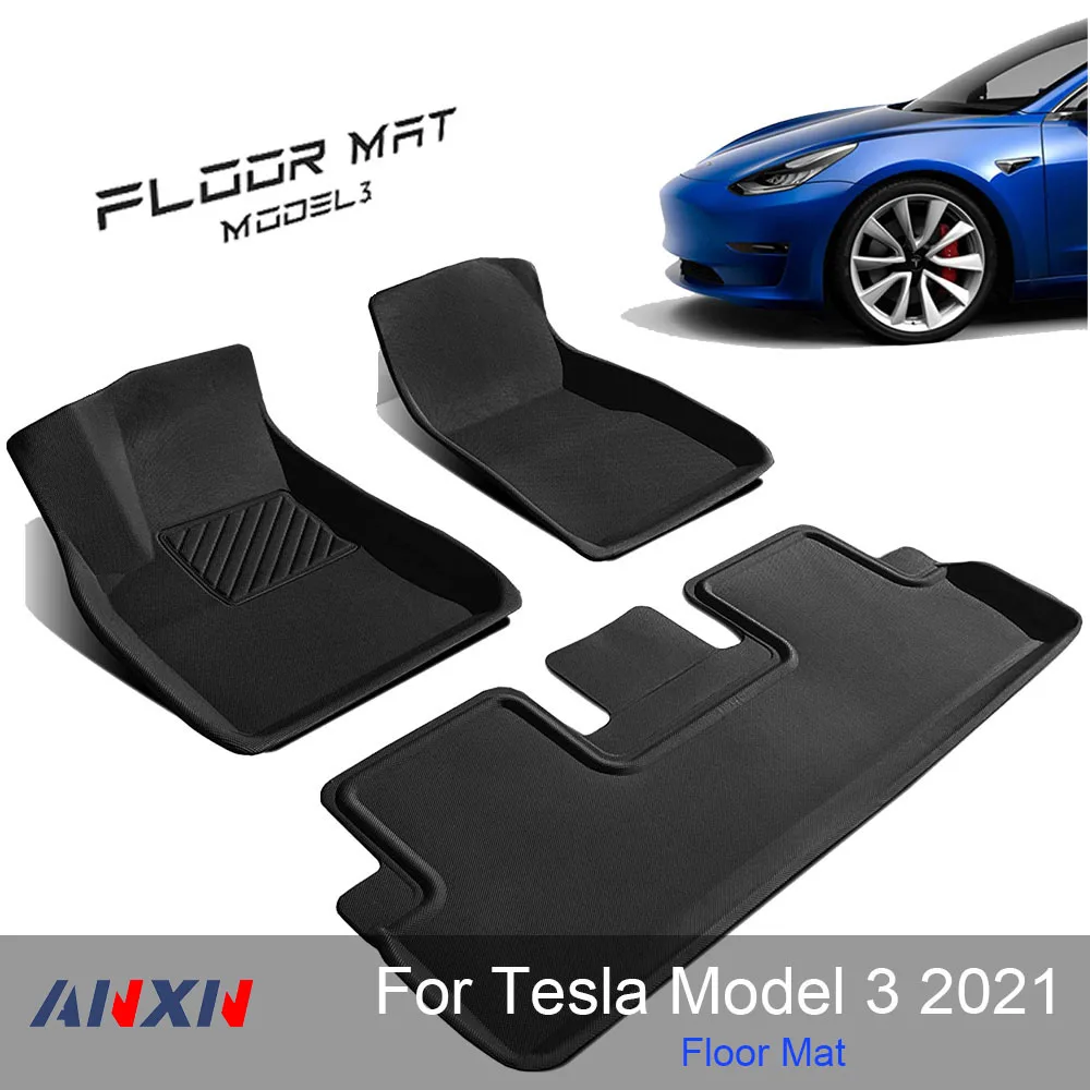 Напольный коврик для Tesla Model 3 Y 2021 2022 подходит любых погодных условий