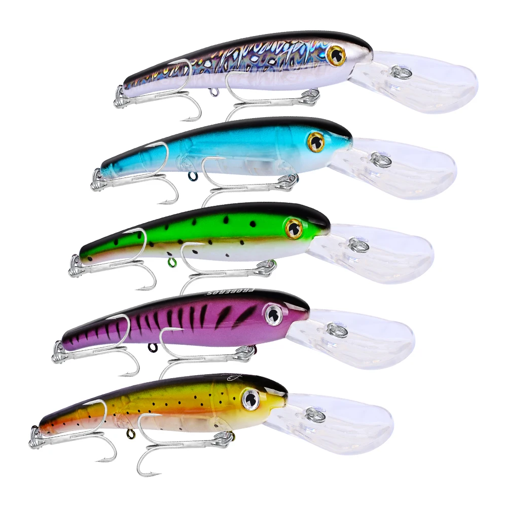 1PC Fishing Bait Exported to USA Fishing Tackle 41g/20cm Big Fishing Lure With 1/0# Hook Plastic Hard Bait 10 Color Optional