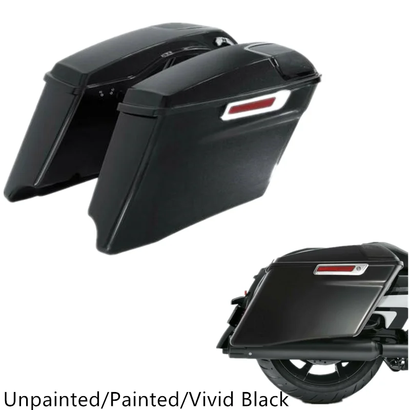 Motorcycle 4" Extended Saddlebags For Harley Touring CVO Road King