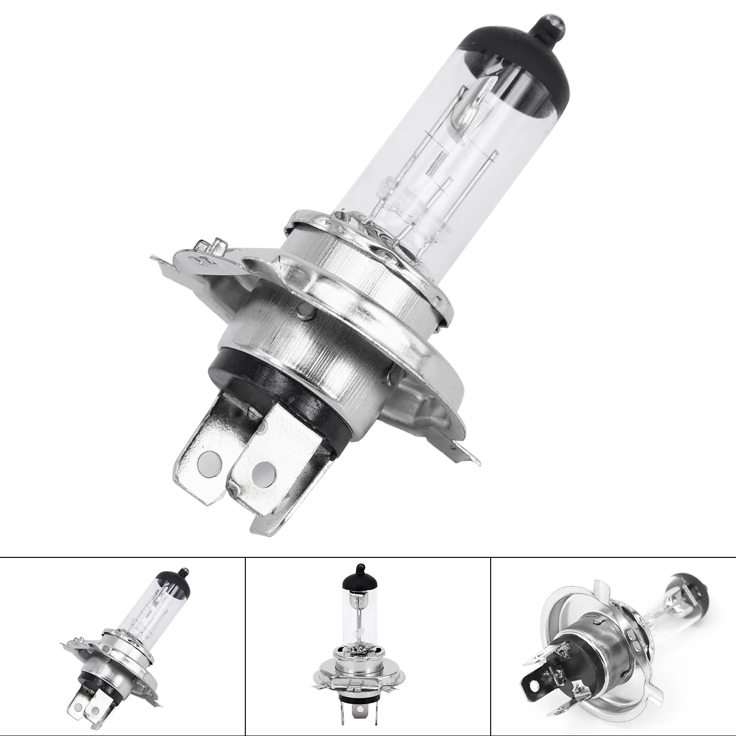 H4 100W 4300K Car Xenon Gas Halogen Headlight Aluminum Alloy Base Headlamp Yellow Lamp Bulbs Exterior Automotive Light 1x car headlight bulbs