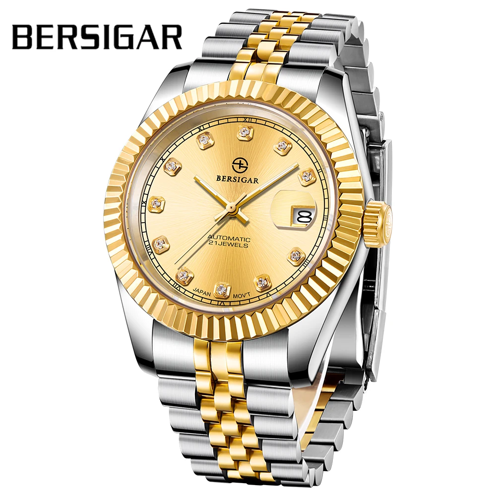 Bersigar Men's Waterproof Stainless Steel Automatic Mechanical Watch  Calendar Wrist Watch-waterproof Analog Watch Couple Model - Mechanical  Wristwatches - AliExpress