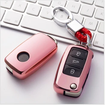 

TPU Car Key Cover Case For Seat Leon MK2 2 5F 1M MK3 MK1 6K2 Ateca Altea Arona Ibiza fr Toledo Cordoba For VW Polo Passat T5 UP