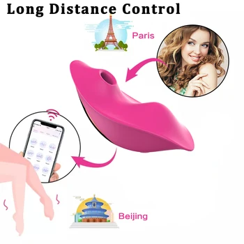 Wearable Panties Sucking Vibrator Bluetooth APP Control Clit Sucker Vagina Female Vibrator Blowjob Sex toys Massager Nipple 3